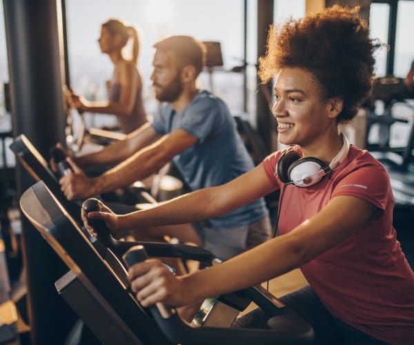Woman working out at Provenza at Southwood in Tallahassee, Florida