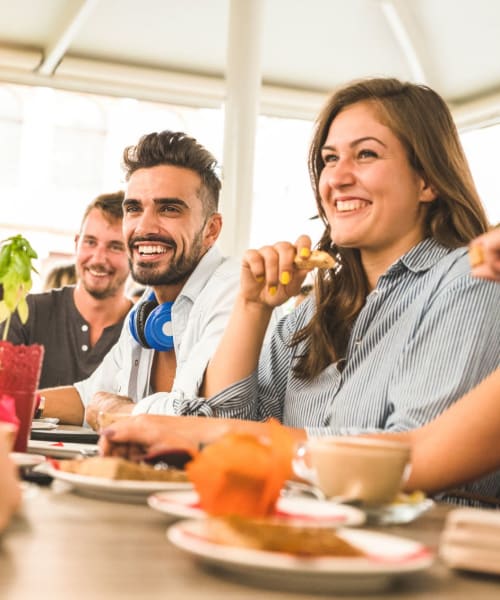 Residents at a restaurant near Tortola in Zephyrhills, Florida