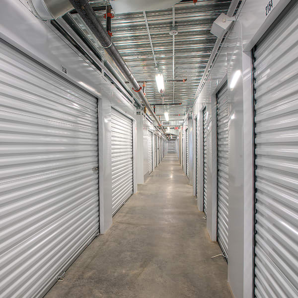 Climate controlled interior units at StorQuest Self Storage in Kyle, Texas
