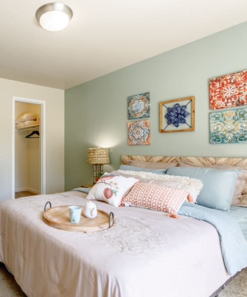 Bedroom at UTE Creek Apartments in Longmont, Colorado