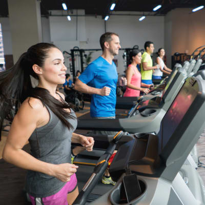 Exercise equipment at Parkway in Joint Base Lewis McChord, Washington