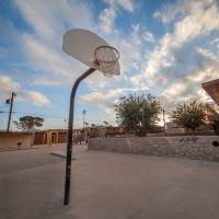 Basket ball court at Agave Courtyard in El Paso, Texas