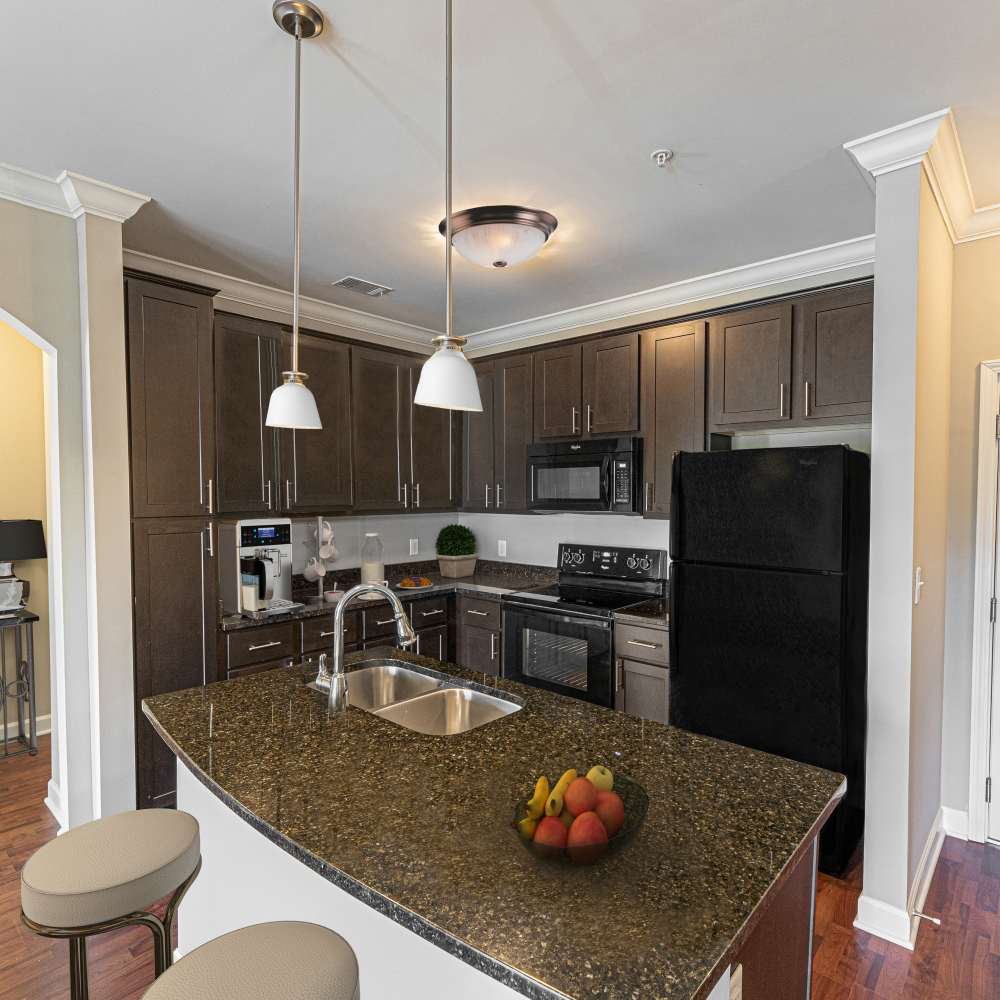 Well-lit kitchen at Boulder Springs of Columbia in Columbia,Missouri