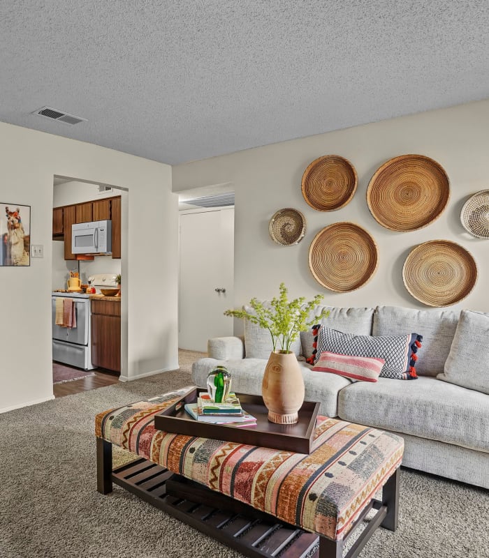 Living room at High Ridge Apartments in El Paso, Texas