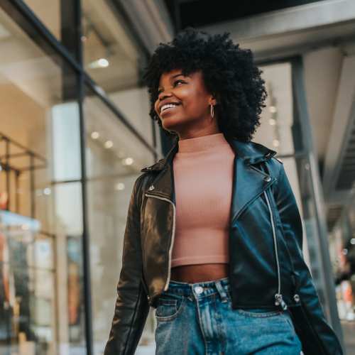 Student going for shopping near The Edge in Pensacola, Florida