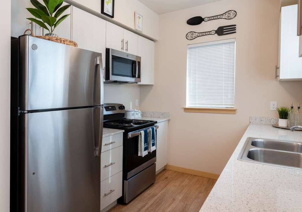 Model kitchen at Deer Haven in Wenatchee, Washington