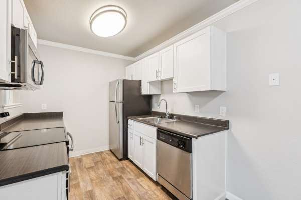 Luxury kitchen at Plum Tree Apartment Homes in Martinez, California