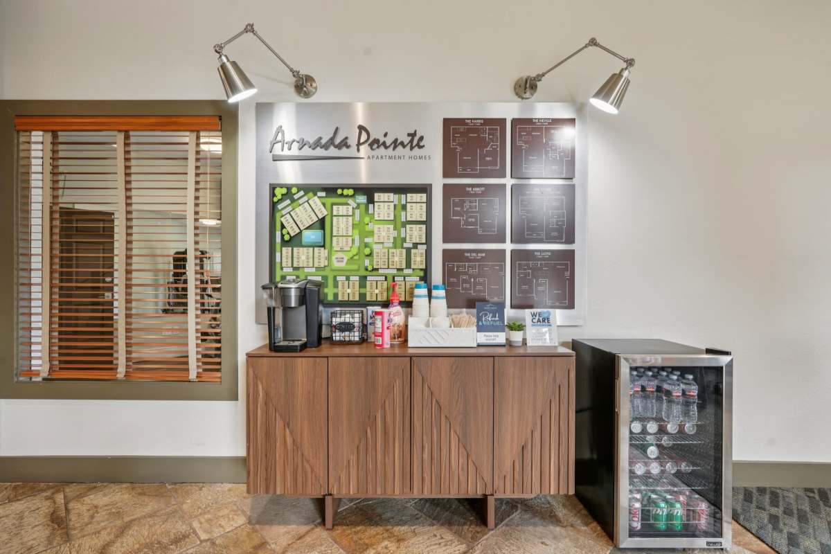 Coffee station at Arnada Pointe in Vancouver, Washington