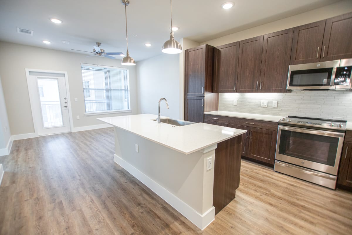 Kitchen at Watermere at Flower Mound in Flower Mound, Texas.