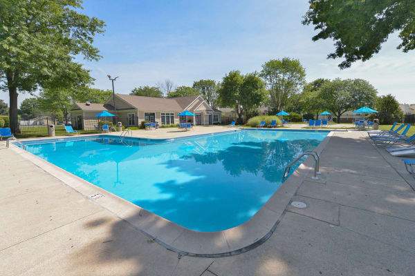 Community swimming pool at The Preserve at Milltown in Downingtown, Pennsylvania