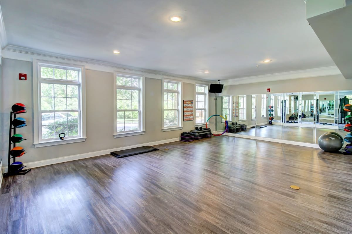 Yoga Studio at Worthington Apartments & Townhomes in Charlotte, North Carolina