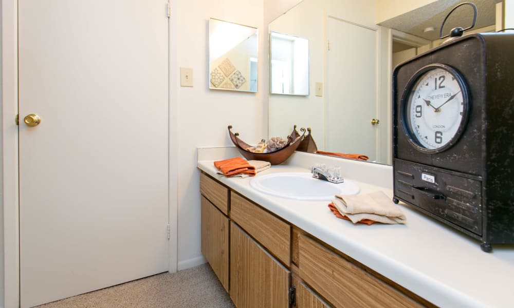 Bathroom at Walnut Ridge Apartments in Corpus Christi, Texas