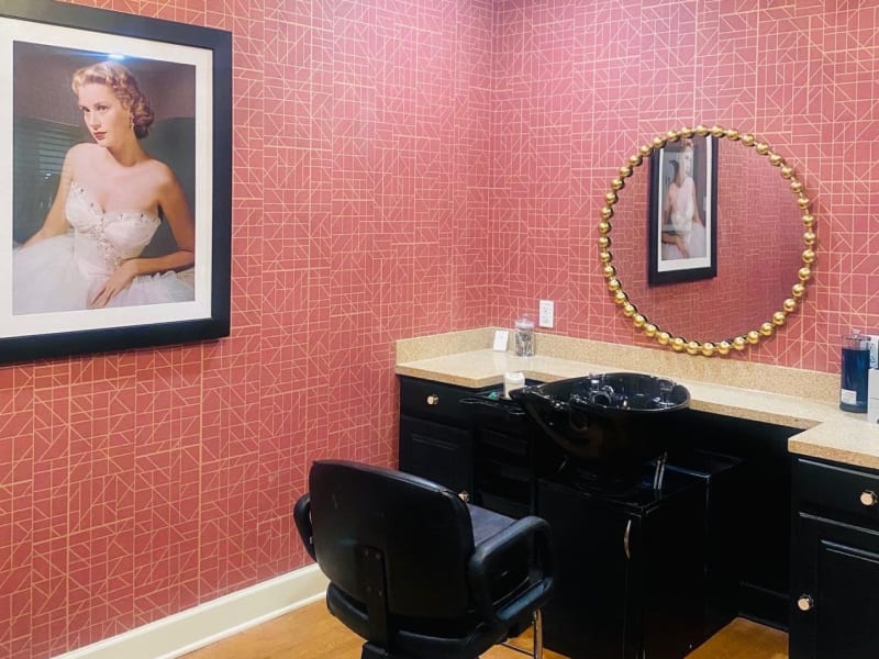 Beautiful hair salon at English Meadows Teays Valley Campus in Scott Depot, West Virginia