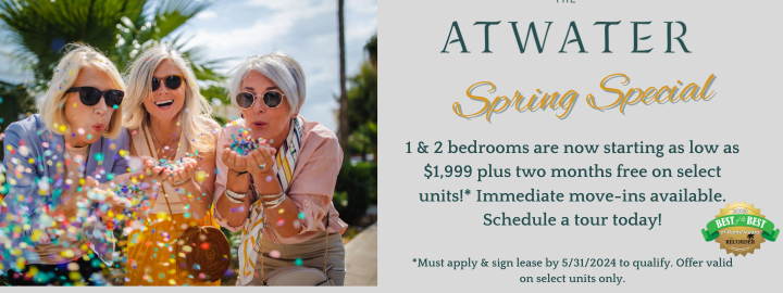 Ask about our specials at The Atwater at Nocatee in Ponte Vedra, FL