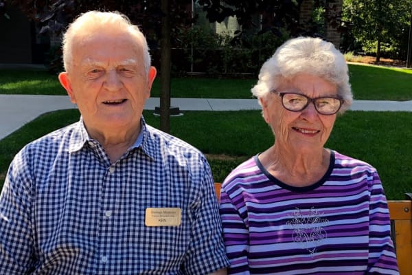 Jack and Frankie Cooper at The Bradley Gracious Retirement Living in Kanata, Ontario