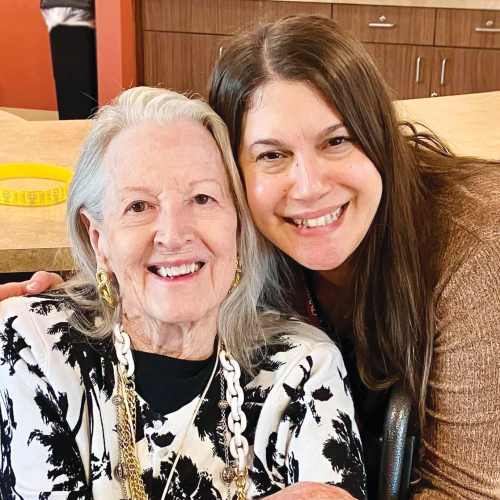 Resident making cupcakes at The Oxford Grand Assisted Living & Memory Care in McKinney, Texas