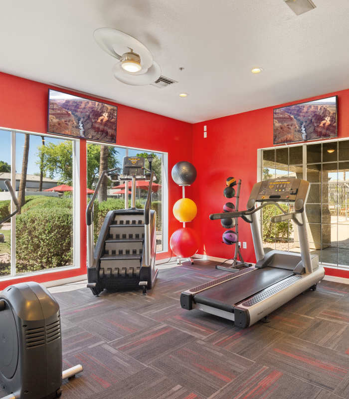 Fitness center at Luxe @ Ocotillo in Chandler, Arizona