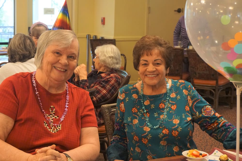 Resident birthday celebration at Winding Commons Senior Living in Carmichael, California