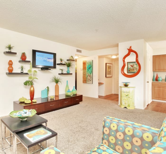 Open-concept floor plan in model home at IMT Newport Colony in Casselberry, FL