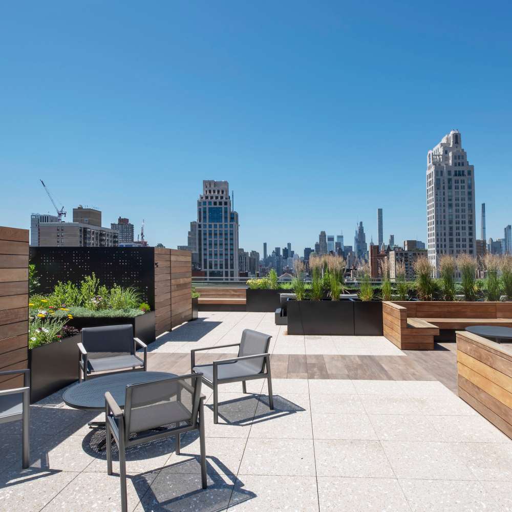 Rooftop BBQ area at The Ventura in New York, New York