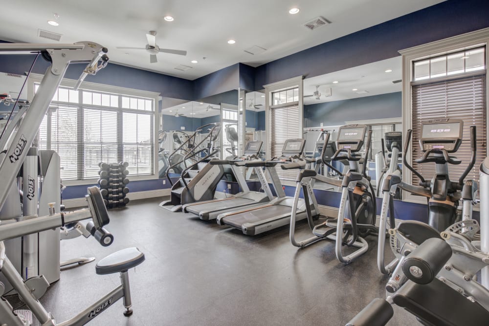 Fitness gym with equipment at Blue Sky in Fallon, Nevada