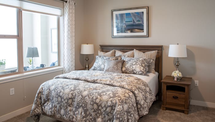 A bright, spacious bedroom at Attivo Trail in Ankeny in Ankeny, Iowa