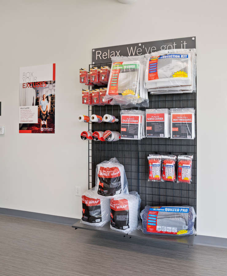 Packing supplies available at StorQuest Self Storage in El Cajon, California