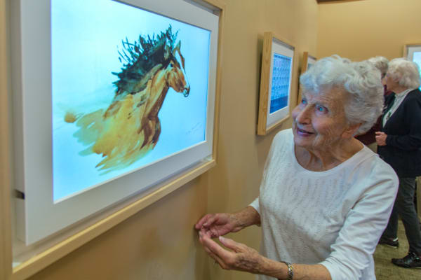 Seniors living a happy life here at Merrill Gardens at Auburn