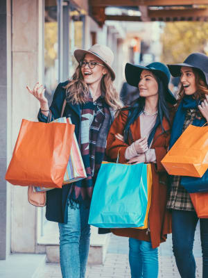 Women enjoying shopping near The Artisan in San Diego, California
