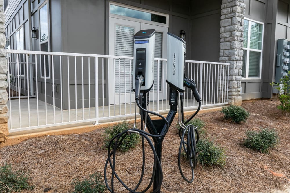 EV Charging station at Gibson Flowery Branch | Apartments in Flowery Branch, Georgia