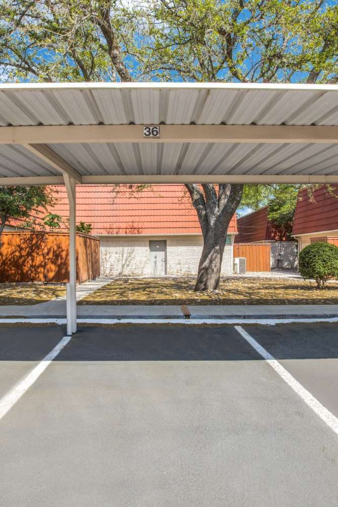 Lots of parking at Tucasa Townhomes in Irving, Texas,