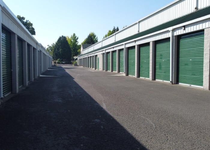 Drive-up access storage units at Private Storage Systems in Escondido, California 