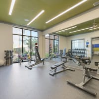 The fitness center at Liberty Mill in Germantown, Maryland