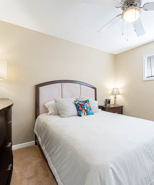 Bedroom at Tiger Village in Columbia, Missouri
