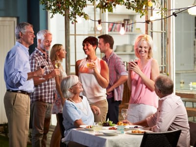 Family enjoying time together at Liberty Point Townhome Apartments in Draper, Utah