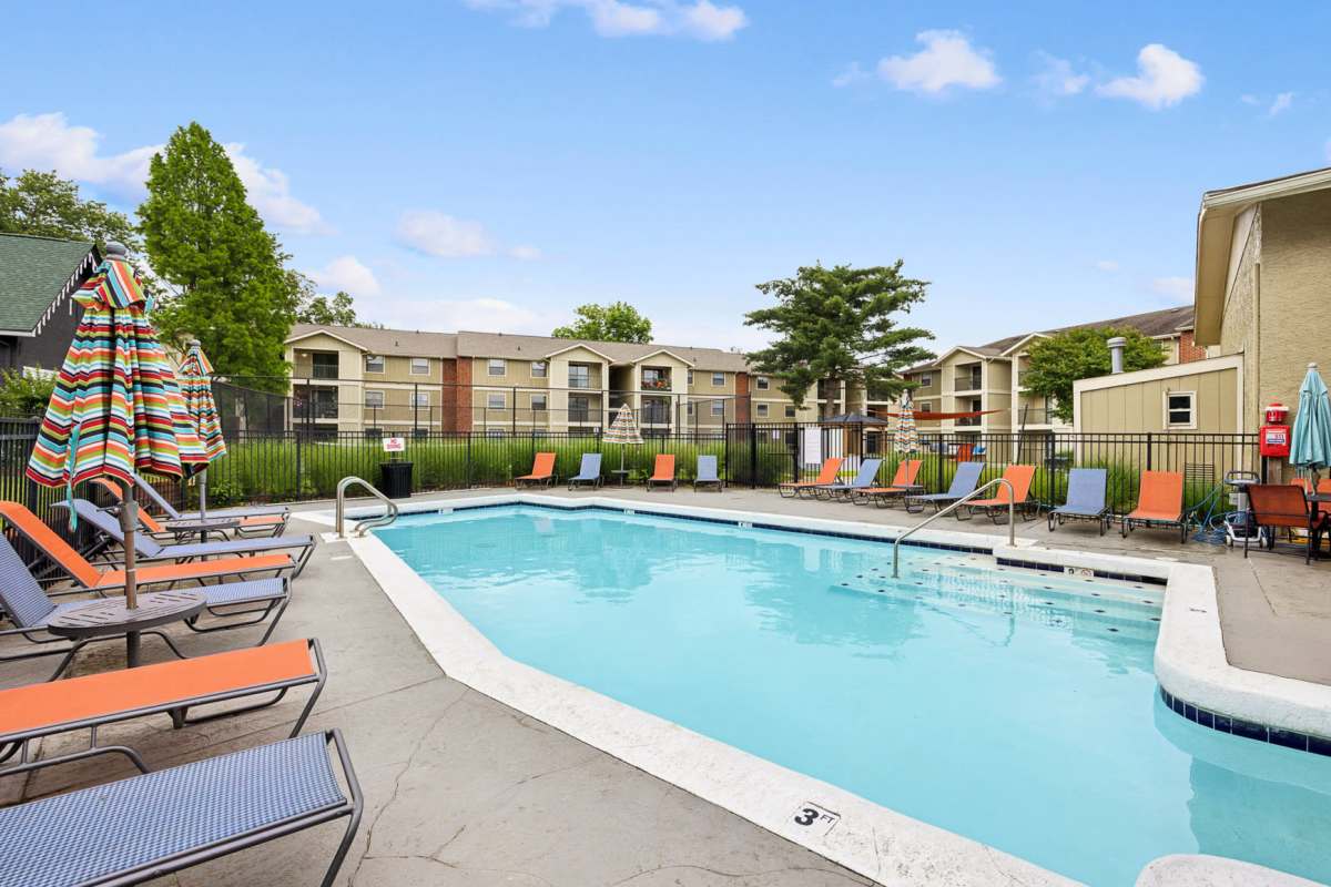 Outdoor swimming pool at Cypress Pointe in Louisville, Kentucky