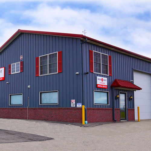 Exterior of Red Dot Storage in Woodstock, Illinois