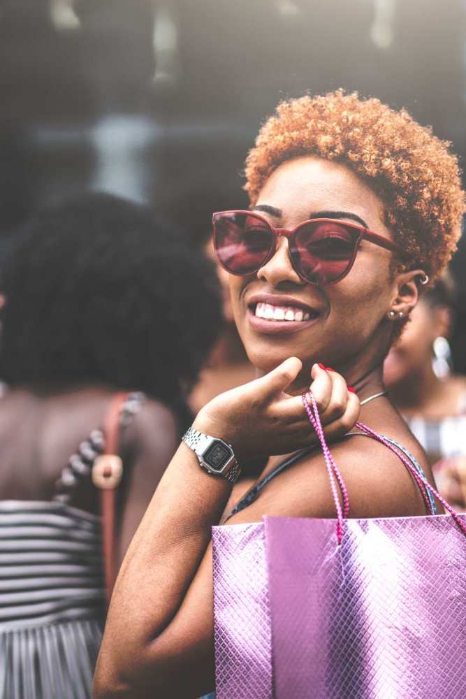 Resident out shopping near Encore North in Greensboro, North Carolina