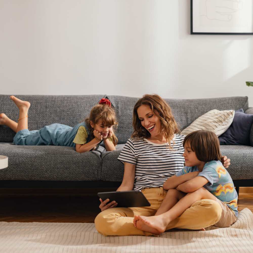 Resident family having fun at Desert Meadows in Lancaster, California