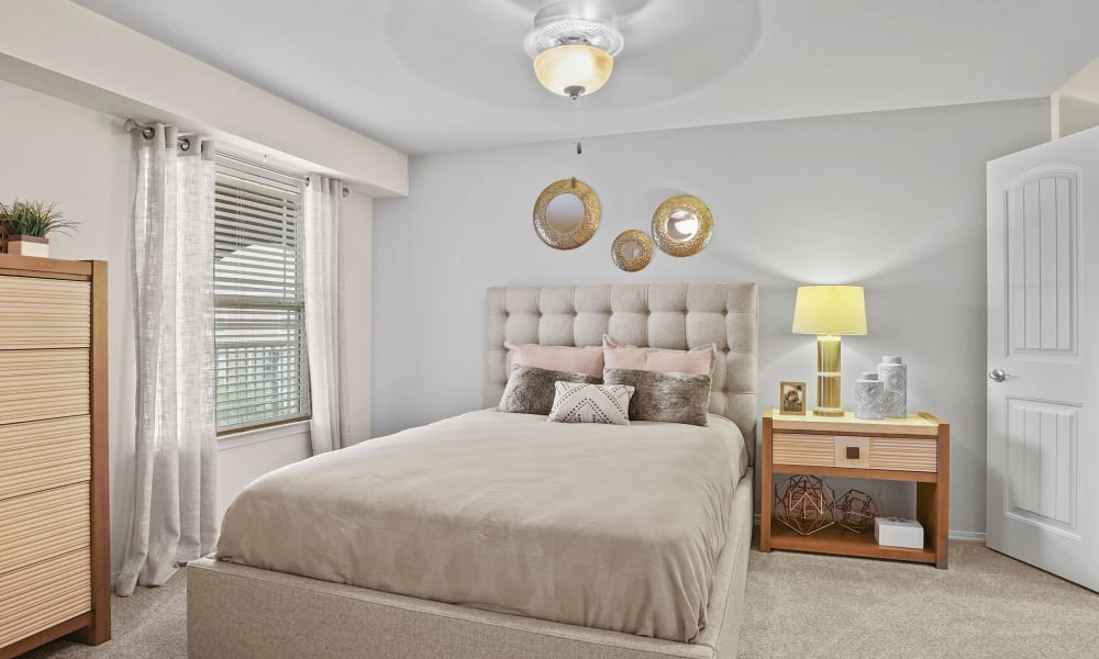 Bedroom at Cottages at Tallgrass Point Apartments in Owasso, Oklahoma