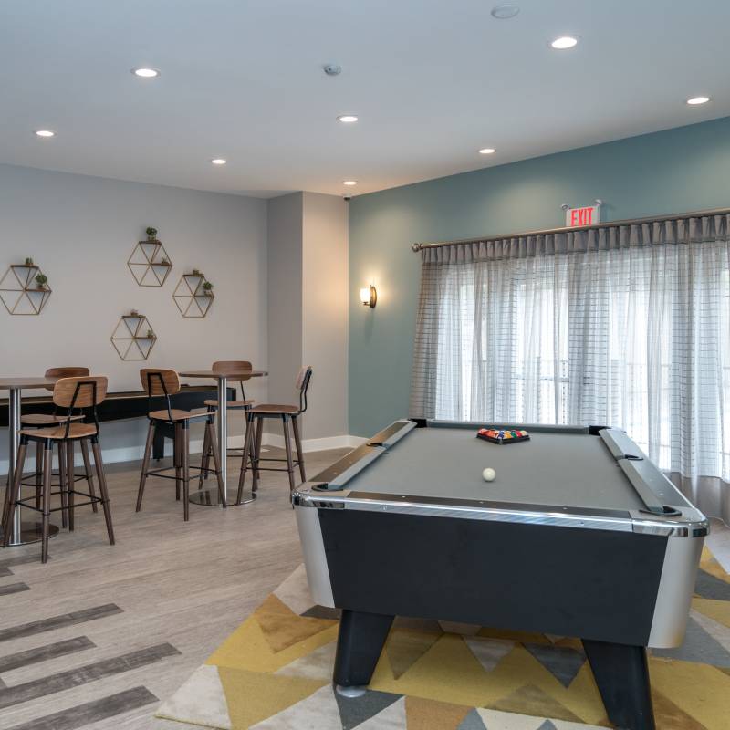 Game room at Elevations One, Woodbridge, Virginia