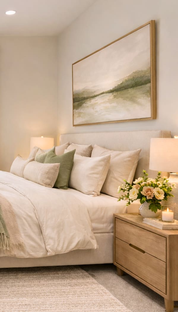 Apartment living room at Ray Stone Inc.