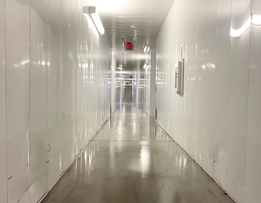 Hallway to indoor storage units at Key Storage - Scottsdale in Scottsdale, Arizona,