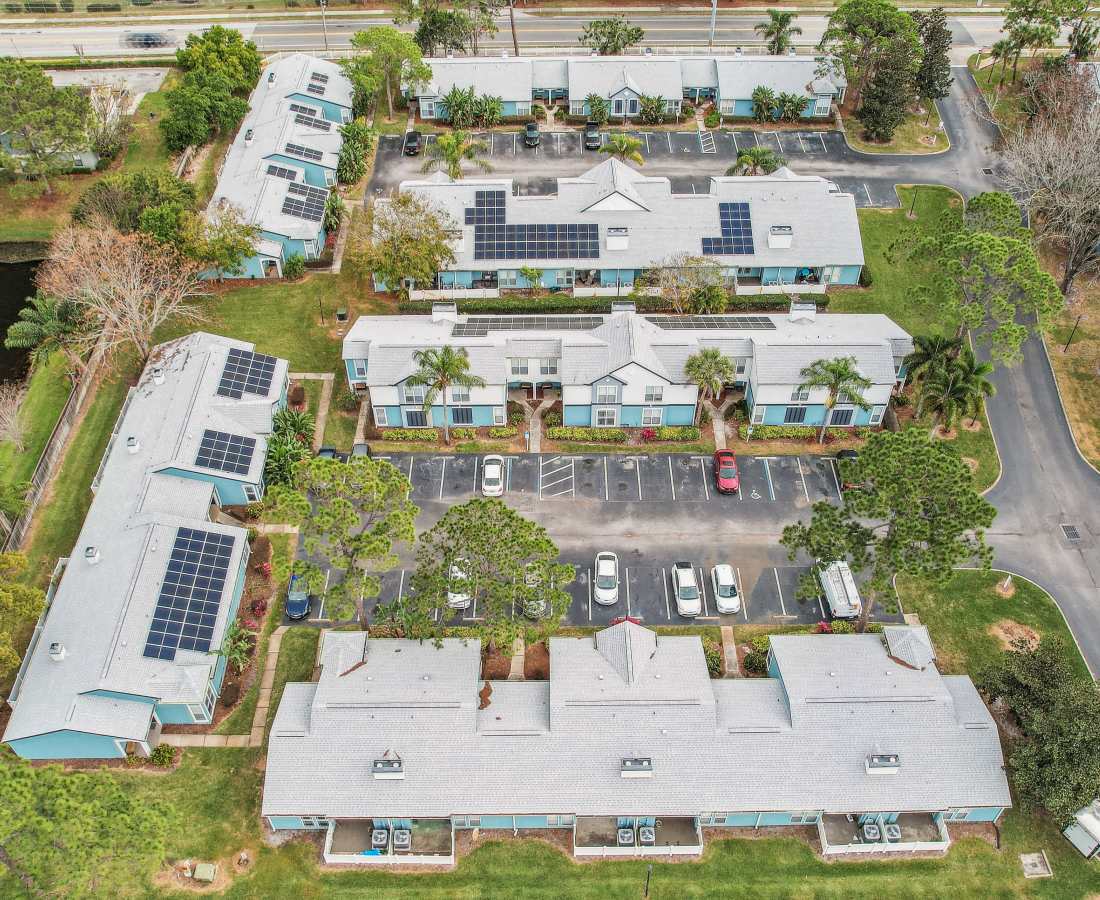 Aerial view of community at The Canopy Apartment Villas in Orlando, Florida