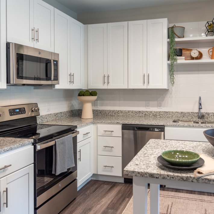 Luxurious kitchen at Attain at Towne Centre in Fredericksburg, Virginia