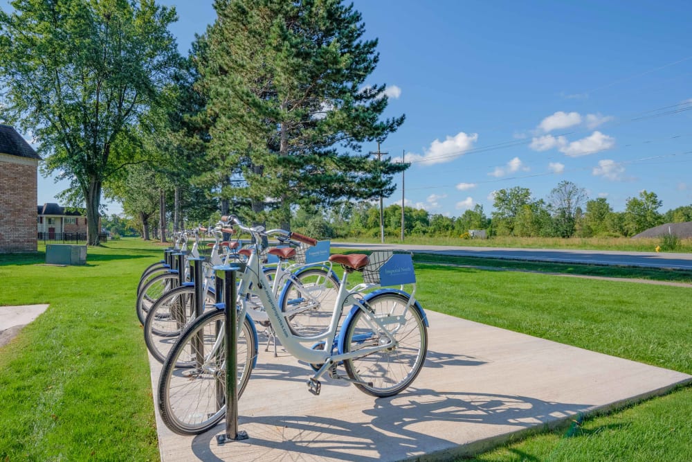 Free bike share at Imperial North Apartments in Rochester, New York
