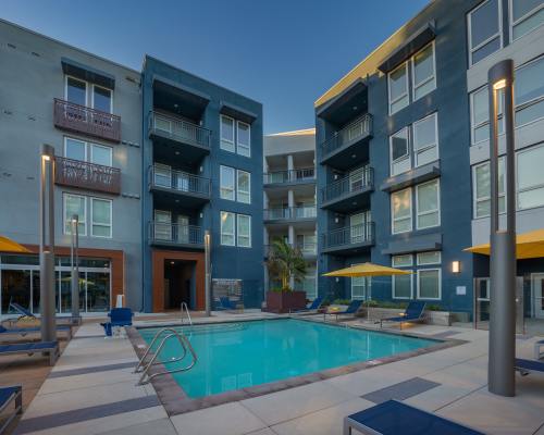 Swimming pool at Ladera Apartments in Mountain View, California