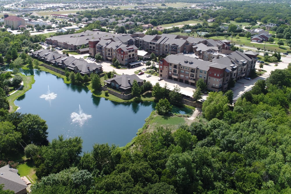 Aerial view of Watercrest at Mansfield in Mansfield, Texas