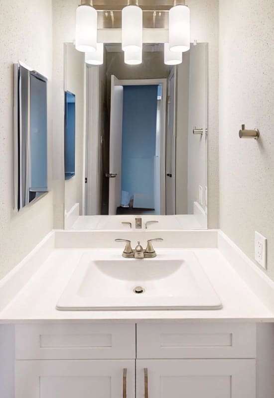 Bathroom vanity at Hunters Glen in Killeen, Texas