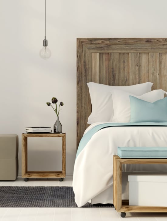 Model bedroom at Orchard Hills Apartments in Whitehall, Pennsylvania